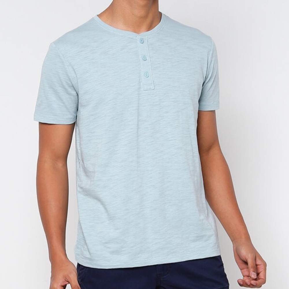 GAP FACTORY Lived-In Henley T-Shirt (M)